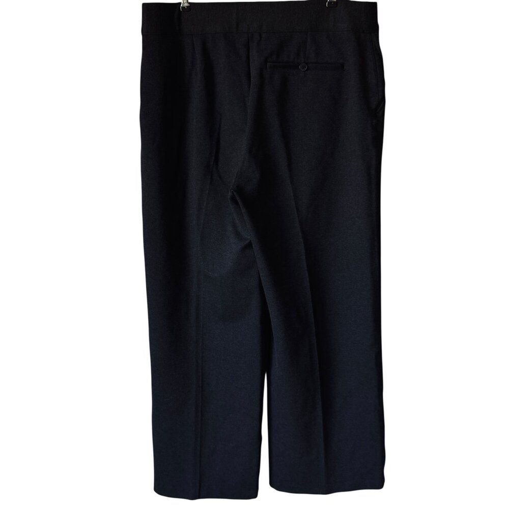 Spanx Sz 1XT Ponte Wide Leg Pant Trouser Gray Pull  On Stretch Compression Comfy - Picture 2 of 15